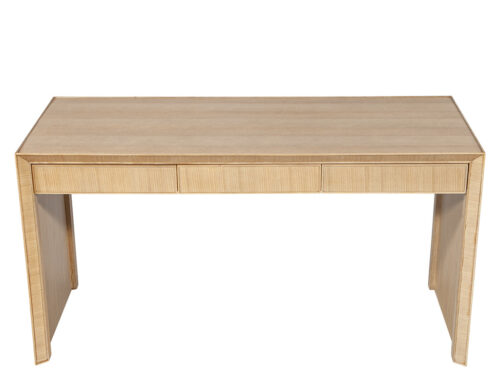 Modern Oak Desk in Natural Bleached Finish